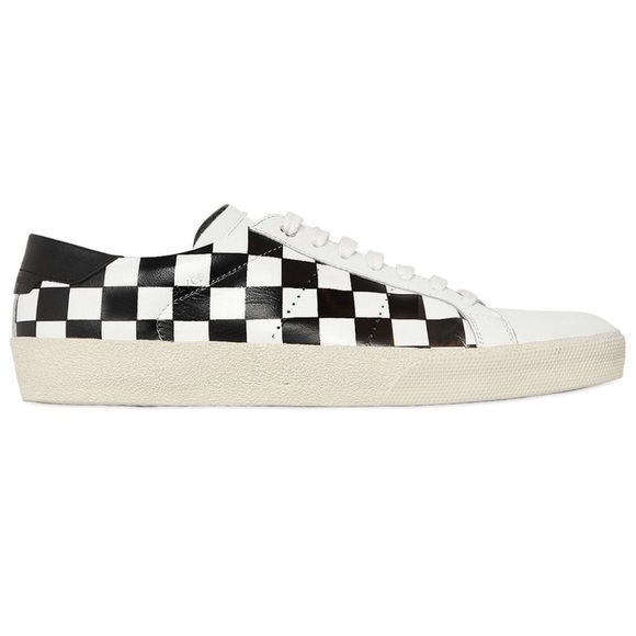 saint laurent checkered sneakers